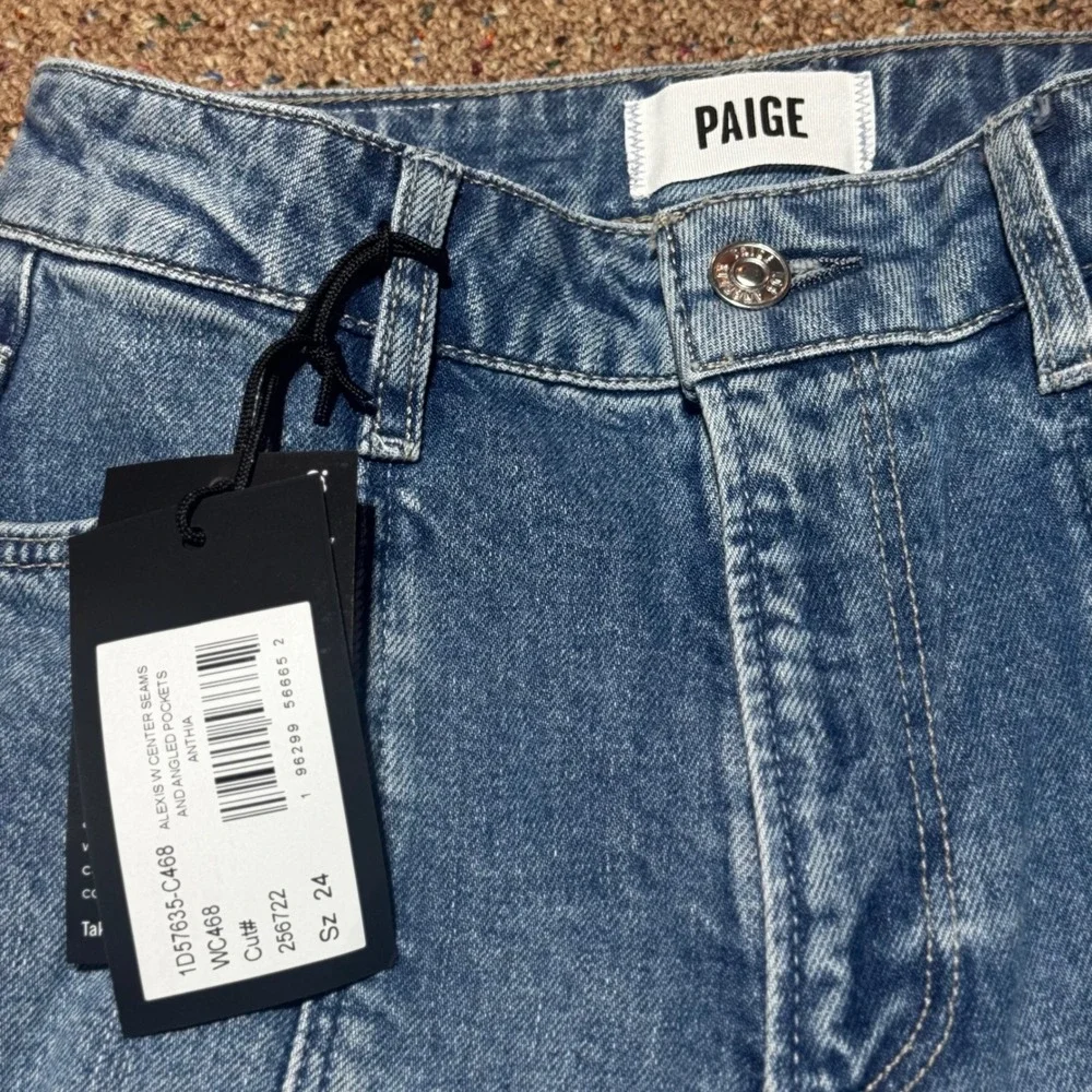 Paige Alexis High Rise Center Seam Jeans — NWT Size 24 - Picture 7 of 12